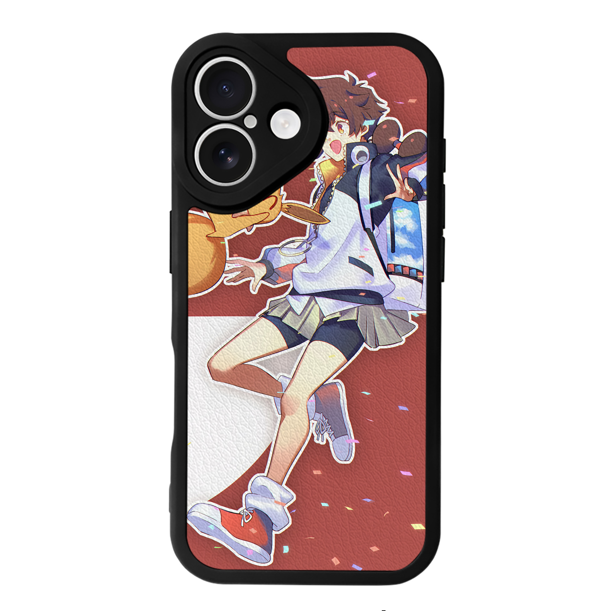 （画像用） ポケットモンスター Pokémon 【iPhone 16シリーズ対応】シリコンスマホケース（レザー調） 材質：シリコン